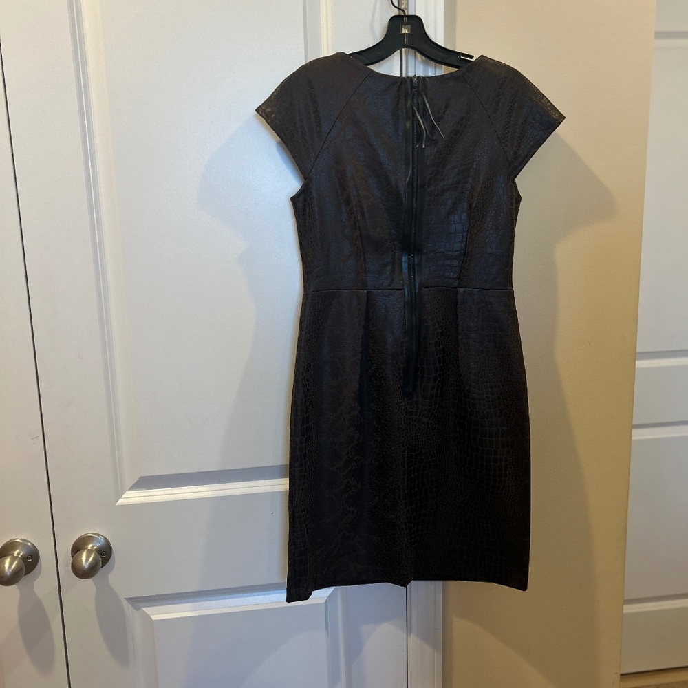 Dark brown snake skin dress